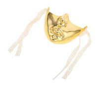 Amosfun Demi-masque Steampunk Or en Plastique, Élégant, Réutilisable, Léger