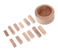 Amosfun Diffuseur D'arômes Domestique en Bois, Forme Bois Empilé, Marron | Décor Parfumé pour Salle de Bain et Maison, Ambiance Apaisante, Accessoire Marron en Bois