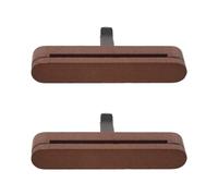Amosfun Diffuseur de Parfum Camping en Bois de Noyer Noir avec Clip pour Ventilation, 2 Pièces avec 10 Bâtonnets Rechargeables pour Fraîcheur Solide en Voiture