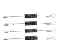 Amosfun Diodes Haute Tension Accessoire Terminal Noir Faible Consommation D'énergie Lot de 4 Pièces Détachées en Métal et Technologie Avancée pour Four à Micro-ondes