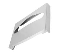 Amosfun Distributeur de Couvre-sièges de Toilettes en Acier Inoxydable Argenté, Grosse Capacité et Étanche, Design Moderne pour Salle de Bain et Toilettes Publiques