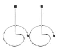 Amosfun Égouttoir à Carafes à Vin en Métal Inoxydable, Lot de 2 Supports Inversés pour Séchage Rapide, Adapté pour Bar à Domicile, la Cuisine et Cave à Vin, Porte-carafes Robuste et Gain