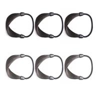 Amosfun Élastiques à Cheveux Bandeau Fin pour Cheveux Tresse en Cuir Lot de 6 en Soie Haute Température Pratique et Élastique Marron pour Rendez-rassemblements Entre Amies
