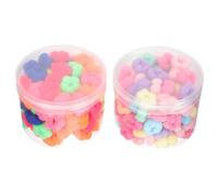 Amosfun Élastiques à Cheveux pour Bébés 200pcs en Tissu Élastique, Résistants Couture, pour Cheveux Fragiles et Coiffures Quotidiennes