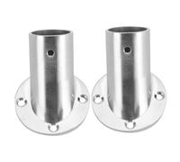 Amosfun Embase De Tringle en Acier Inoxydable Support De Tringle Réglable De Placard Angle De 90 Degrés Lot De 2 pour Penderie Et Salle De Bain