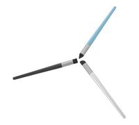 Amosfun Ensemble de 3 Pinceaux Éponges pour Pastels à L'Huile à Pointe Biseautée et Ronde pour Techniques de Mélange et Artisanat Artistique