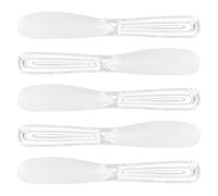 Amosfun Ensemble de 5 Spatules en Plastique pour Masque Facial et Crème, Cuillères de Beauté Pratiques pour Routine Beauté, Maintien Propre et Prélèvement Facile Réutilisable