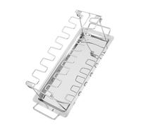 Amosfun Étagère De Jambe De Poulet De Stand Grille Grillée Grille Grillée Grille De Tabac Grillé Carré De Canard Rôti Grille De Cuisson Grille Grillée Gril Portatif Acier Inoxydable Silver