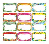 Amosfun Étiquettes Autocollantes Nominatives Colorées Écriture Facile 300 Pièces par Rouleau en Papier Adhésif pour Maison et Présents de Pendaison de Crémaillère