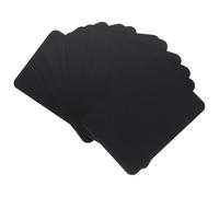 Amosfun Étiquettes de Prix Effaçables 12 Pcs Noir Métal PVC Rigide Panneaux D’Affichage pour Supermarché Boutique et Restaurant Supports Réutilisables pour Signalisation Tarifaire