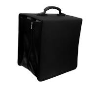 Amosfun Étui à CD Pu Grosse Capacité 500 Disques Portable avec Poignée pour Voiture et Maison, Classeur de Rangement Noir Résistant à L’usure, Protection Poussière et Humidité