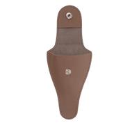 Amosfun Étui de Protection en Pu Souple pour Pince à Cuticules, Capuchon Protecteur Marron Foncé, Accessoire Manucure Solide, Protège Ciseaux et Coupe-ongles, Soins des Ongles