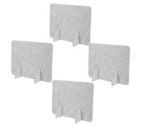 Amosfun Feutre Panneau D'intimité 4 Pièces Autoportant | Pieds de Support Inclus, Absorption Acoustique, Usage Bureau et Poste de Travail, pour Professionnels et Étudiants