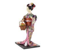 Amosfun Figurine Japonaise Geisha Kimono Traditionnel Ornement de Bureau Élégant et Décoratif pour Maison Style Aléatoire Décoration Dartisanat