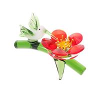 Amosfun Figurine Libellule en Cristal Élégante pour Décoration de Table et Centre de Table, Objet de Collection Raffiné en Cristal Délicat pour Maison