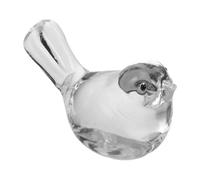Amosfun Figurine Oiseau en Cristal Transparent Multifonction Presse-papiers et Présentoir pour Bureau Décoration Intérieure Salon Décoration de Table Élégante et Originale