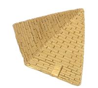Amosfun Figurine Pyramide Égyptienne Résine Robuste Décor de Bureau Créatif Miniature Ornement Tray pour Histoire et Culture