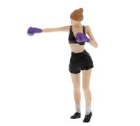 Amosfun Figurine Unique 1/64 Résine en Miniature Modèle de Boxeur Précis pour Décoration de Table et Collection de Jouets pour Garçons