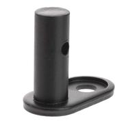 Amosfun Fixation Coudée pour Vélo en Acier, Attache Remorque 1 Pièce | Liaison Sûre, Trous Horizontaux et Verticaux, Axe Arrière, Usage Extérieur, Noir, 125g Léger