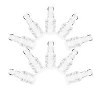 Amosfun Flacons d'eau Bénite Rechargeables 12 Pièces en Verre Transparent 50 ML Croix, pour Baptême et Souvenirs Religieux en Famille