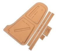 Amosfun Gabarits de Découpe en Carton Kraft 7 Pcs pour Paquet de Poitrine Homme Diy, Patrons Précis pour Accessoires et Fabrication Maroquinerie Artisanale