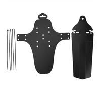 Amosfun Garde-Boue en Plastique Noir pour Vélo VTT, Compatible et Arrière Réglage Facile, Accessoire Léger et Résistant pour Protéger la Boue