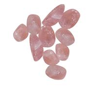 Amosfun Gravel en Pierre de Cristal Rose Cristaux de Cristaux et Pierres de décoration intérieure Caillou sélénite Pierre de roulée Pierre de Cristal