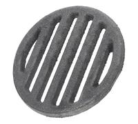 Amosfun Grille Ignifugée Ronde 10 CM en Acier Résistant Haute Température pour Poêles à Bois et Cheminées, Plaque de Cuisson pour Foyer Intérieur et Extérieur, Insert de Grille pour
