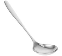 Amosfun Grosse Cuillère à Soupe en Acier Inoxydable 304, Louche à Sauce à Long Manche, Louche de Service pour Buffet et Restaurant, Ustensile Cuisine Multifonction pour Portions,