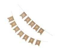 Amosfun Guirlande Bannière en Toile de Jute Naturelle 1 Set Corde pour Décoration de Fête du 100e Jour D’garçon et Filles, Bannière « Joyeux 100 Jours » Réutilisable, pour Anniversaire