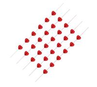 Amosfun Guirlande en Nid d'abeille de Cœur Rouge 1,5 M 5 Pièces Décoration Suspendue pour Fête Saint-Valentin, Mariage et Anniversaire, Guirlande en Papier Alvéolé Réutilisable