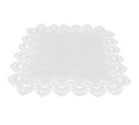 Amosfun Housse en Dentelle Anti-poussière pour Four à Micro-ondes, Protecteur de Micro-ondes Rectangulaire Blanc, Légère, Cuisine et Maison