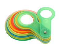Amosfun Jauge de Mesure de Diamètre pour Fruits Plastique Anneaux de Classification Outil Portable pour Agriculteurs et Producteurs Couleur Aléatoire