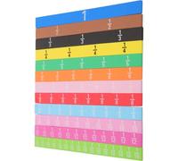 Amosfun Jeu de Tuiles Fractionnaires Magnétiques 12 Lignes Bande de Fraction Mathématique Éducative Compacte Légère pour Apprentissage des Fractions Addition Soustraction Garçon et Filles