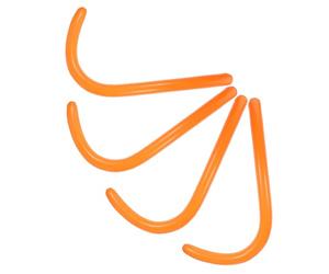 Amosfun Jeu Queue de Singe Gonflable 4 Pièces en Pvc Souple Orange, Interactif Amusant pour Garçon et Filles, Accessoires pour Fêtes D’anniversaire, Noël et Jeux de Rôle Thème