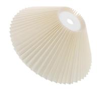 Amosfun -jour Style Moderne et Épurée en Tissu Beige Résistant Plissé pour Lampe Facile à Installer pour Bureau et Étude