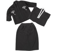 Amosfun Kimono Traditionnel Japonerie Garçon 130 Cm Noir Costume Kimono Cosplay Garçon et Filles pour Fête Tissu Confortable et Respirant Motif Résistant la Décoloration