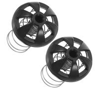 Amosfun Kit de 2 Bouchons à Ressort en Plastique et Silicone pour Panier D'infusion de Cafetière, Accessoires de Rechange Résistants la Chaleur, Compatibles Universellement, Entretien