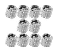 Amosfun Kit de Réparation de Filetage Argenté en Acier Inoxydable 10 Pièces M6 Insert Hélicoïdal Prévient le Dévissage et Améliore la Connexion pour Réparation de Lampes et Projets DIY