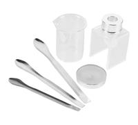 Amosfun Kit de Réparation de Rouges à Lèvres DIY 8 Pièces, Moule en Silicone et Mini Béchers pour Fabrication de Gloss, Pigment de Rouge à Lèvres, Outil Pratique et Portable pour Retouche
