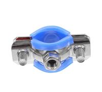 Amosfun Kit de Serrage pour Chaise de Bureau avec Tampon Plastique Bleu Support Robuste Anti-affaissement Installation Facile Accessoires Durables Inoxydable et Plastique Protège Siège