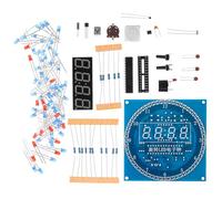 Amosfun Kit Horloge Électronique Numérique Soi-Même Composants Électroniques Aléatoires et Affichage LED Rotatif Adapté pour Apprentissage Technique et Bricolage Plusieurs styles