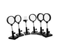 Amosfun Kit Optique Scientifique Éducatif avec Lentilles Convexe et Concave Miroir Plan et pour Enseignement Expérimental Physique et Sciences