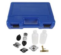 Amosfun Kit Test Fuite Gaz Automobile pour Moteur, Analyse Combustion | Outil de Contrôle Automobile, Rangement Portable 34x24x9cm, Bleu