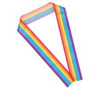 Amosfun LGBT Rainbow Sash Ceinture Arc Ciel Polyvalente pour Pride et Accessoire Doux et Confortable pour Événements LGBTQ