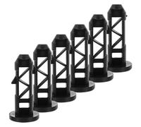 Amosfun Loquet de Couvercle de Poubelle Extérieure 6 Pièces en Plastique, Broches à Charnière Résistantes, Accessoires pour Poubelles de Jardin et Assainissement