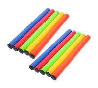 Amosfun Lot de 10 Bâtons de Relais D'athlétisme Antidérapants en Plastique, Multicolores, Taille Standard, Légers et Adaptés aux Courses de Relais Scolaires pour Garçon et Filles