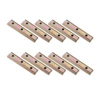Amosfun Lot de 10 Connecteurs Métalliques pour Canapé Modulable, Accessoires de Quincaillerie pour Meubles, Clips de Verrouillage Coulissants pour Installation de Rayonnage et Cadre de