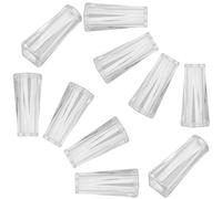Amosfun Lot de 10 Embouts de Cordon Transparent pour Stores Vénitiens, Poids de Cordeau pour Rideaux, Accessoires Solide pour Tractions de Stores, Pièces de Rechange pour Fenêtres