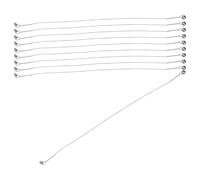 Amosfun Lot de 10 Fils de Rechange en Acier Inoxydable 12,7 Cm pour Trancheuse à Fromage, Fil à Trancher Fromage, Beurre et Viande, Accessoires la Cuisine, Compatibles Grille 5 Pouces